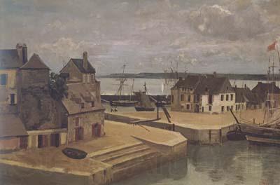 Jean Baptiste Camille  Corot Honfleur (mk11) Norge oil painting art